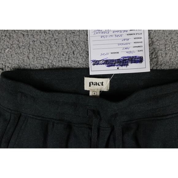 New Pact Organic Pants Womens S Gray Airplane Knit Drawstring Sweatpants Sample - Picture 3 of 6